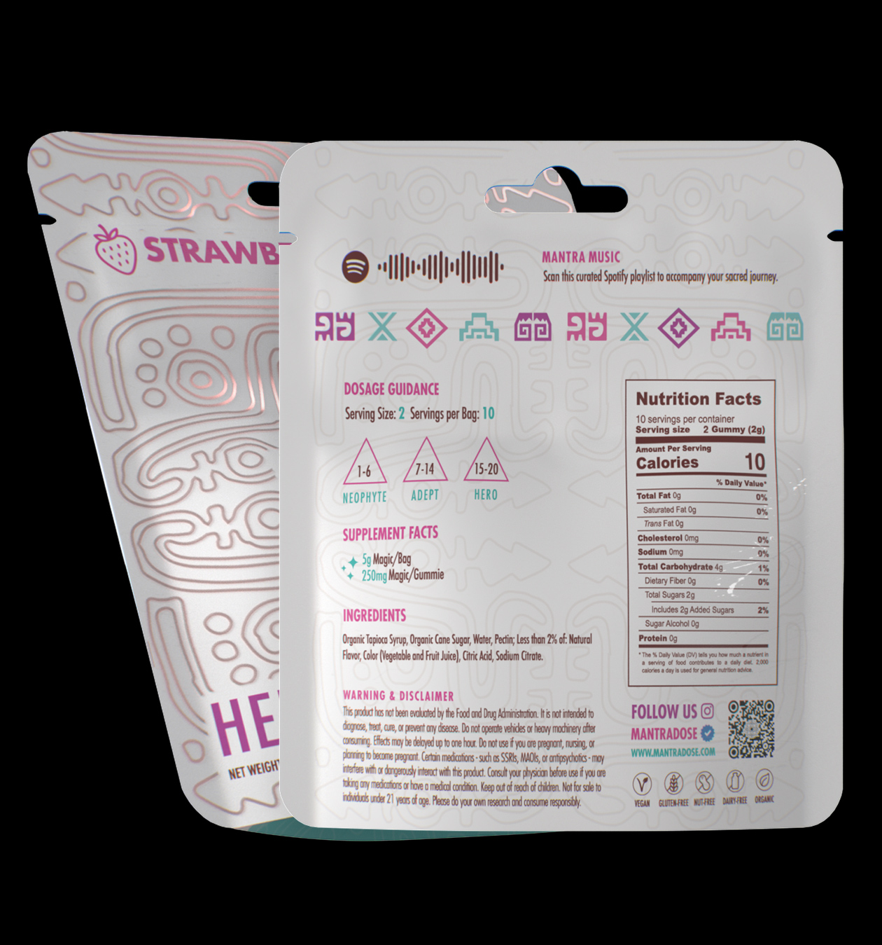 Hero Gummies Ingredient Label