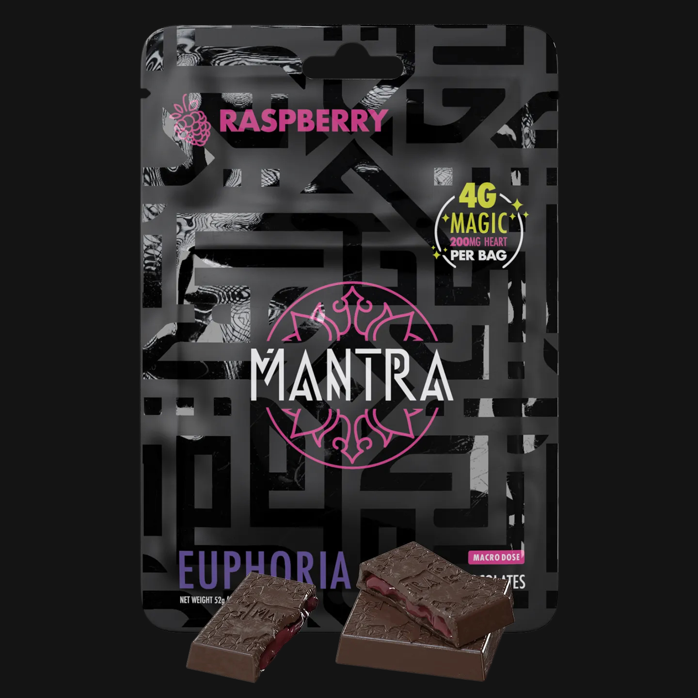 Euphoria Mini Chocolates, Raspberry