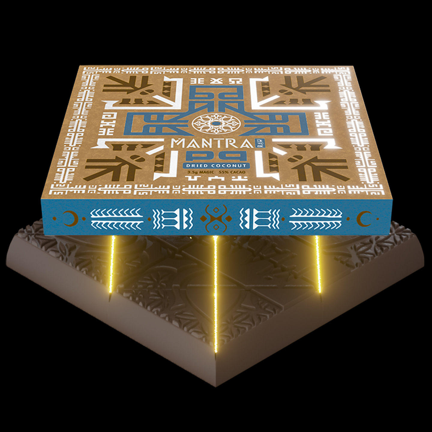 Raw Dried Coconut chocolate bar