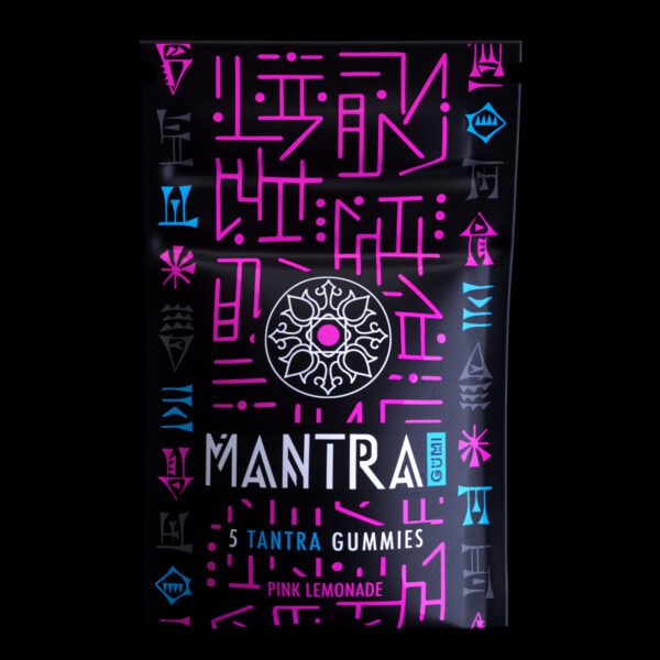 A sample bag of Tantra gummies