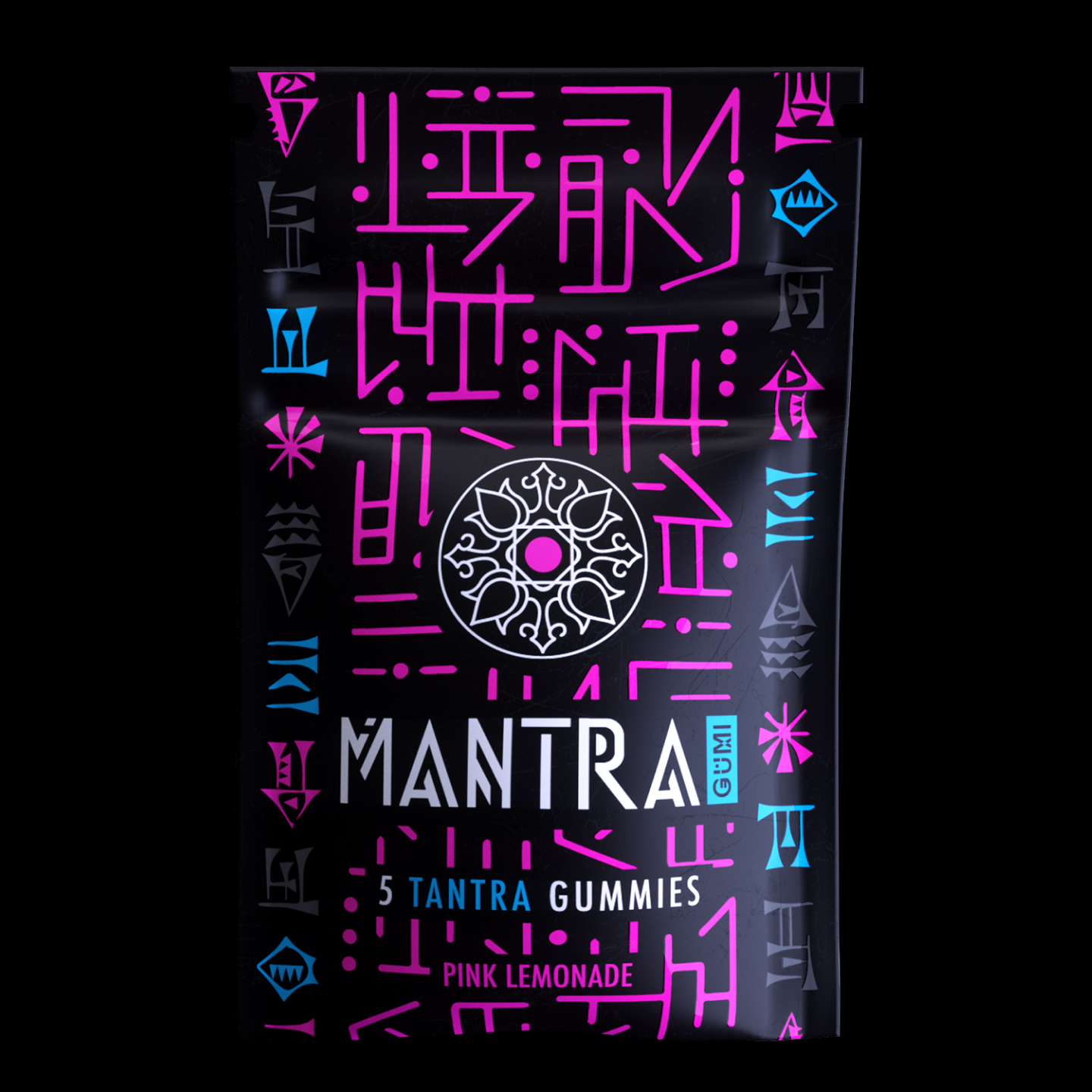 A sample bag of Tantra gummies