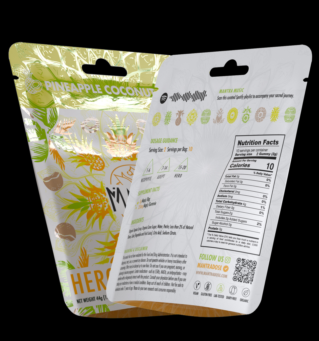 Hero Gummies - Pineapple Coconut